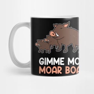 Wild Boar Family Comic Mug